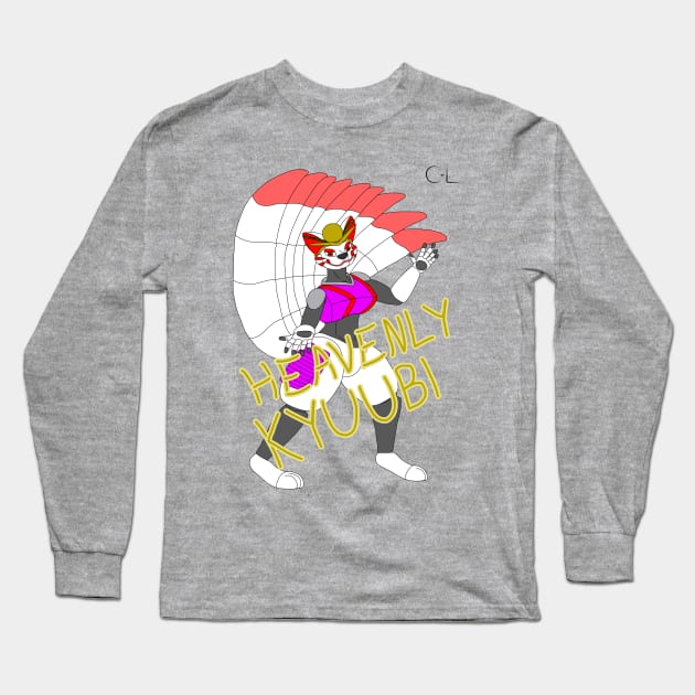 Heavenly Kyuubi Long Sleeve T-Shirt by Cyborg-Lucario